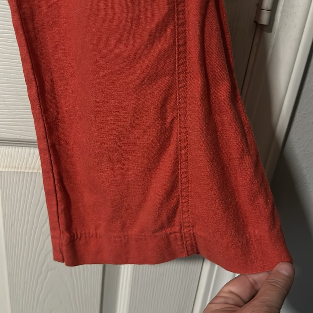 ROXY Oceanside Beach Pants Orange -Size Large w/ 32 in. inseam - Picture 6 of 9